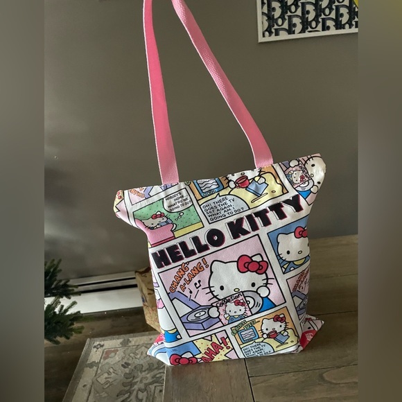 Sanrio Handbags - Hello Kitty- Comics Style Shoulder Canvas Bag